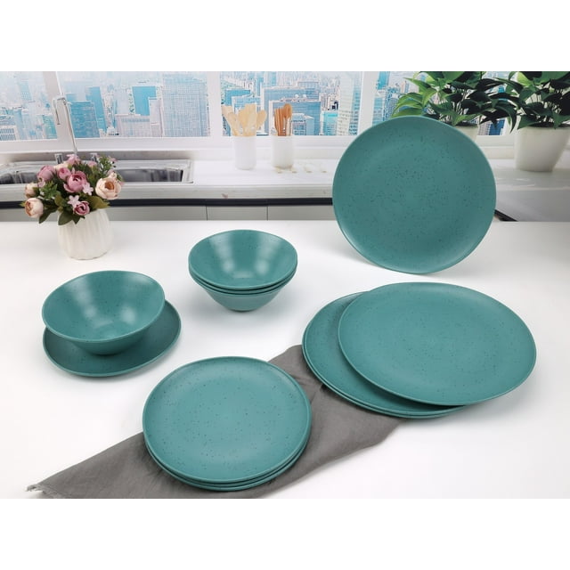 Eco-Friendly Dinnerware Set -Pack of 12 Eco-Friendly Dinnerware Set -Pack of 12